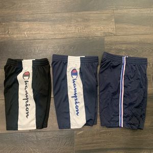 CHAMPION shorts. Youth large. 3 pairs.